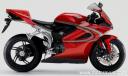 Honda VFR 1000 in rot