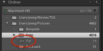 Lightroom Ordner