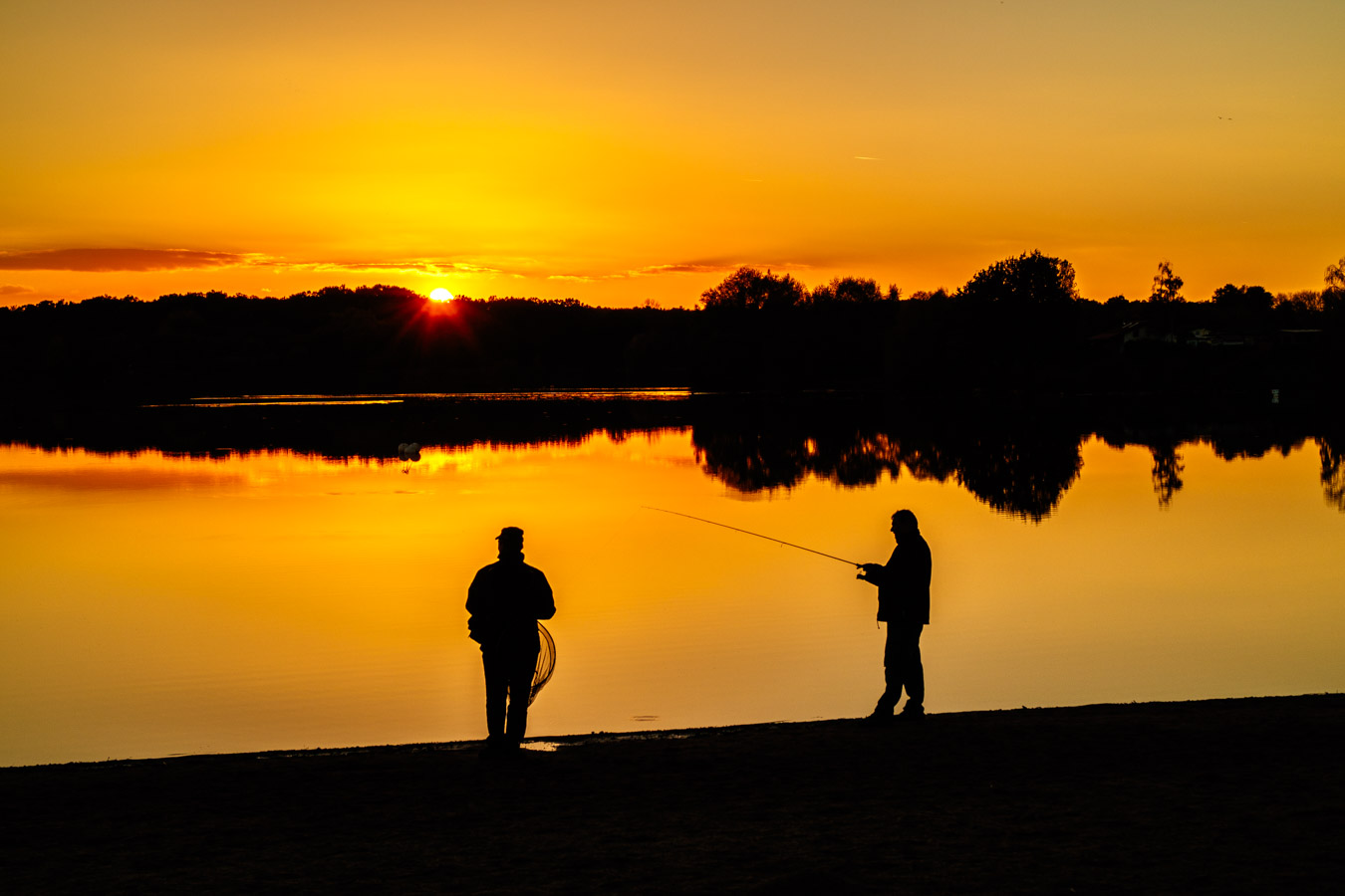 Sonnenuntergang am Kinzigsee